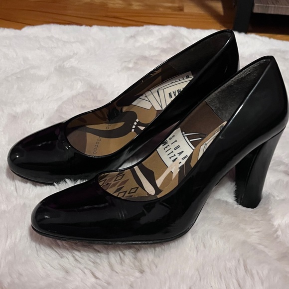 Vintage Patent Leather Stuart Weitzman Heels - Picture 1 of 8
